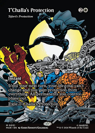 T'Challa's Protection (Teferi's Protection) 51 Marvel Universe (MAR) [Nonfoil] NM