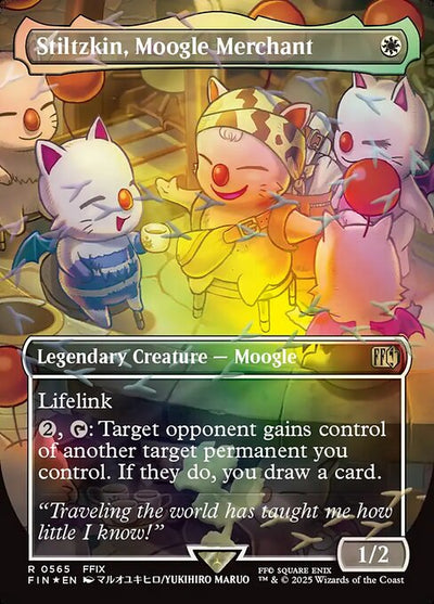 Stiltzkin, Moogle Merchant 565 Final Fantasy (FIN) [Chocobo Track Foil] NM
