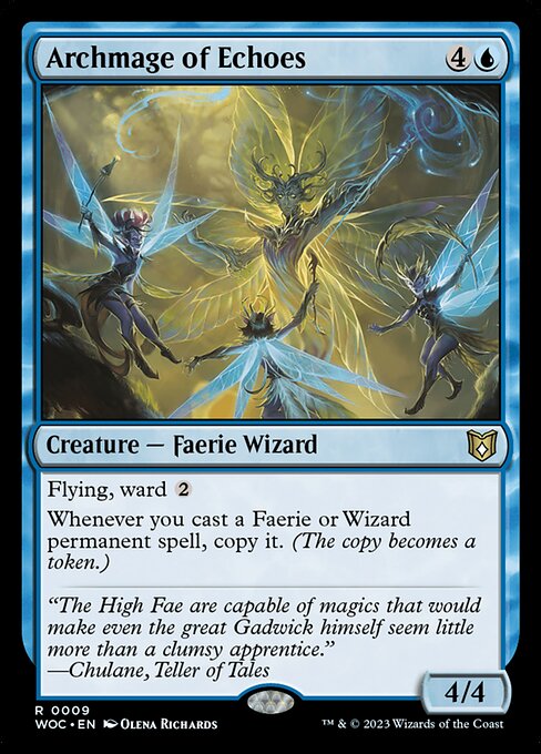 Archmage of Echoes 9 Wilds Of Eldraine Commander (WOC) [Nonfoil] NM