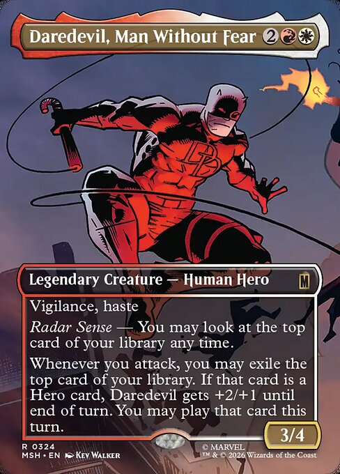 Daredevil, Man Without Fear 324 Marvel Super Heroes (MSH) [Foil] NM