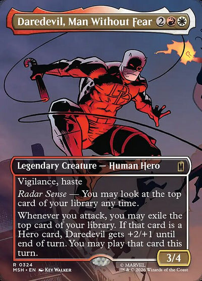Daredevil, Man Without Fear 324 Marvel Super Heroes (MSH) [Foil] NM