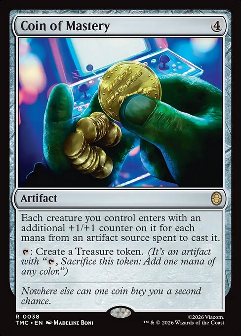 Coin of Mastery 38 Teenage Mutant Ninja Turtles Eternal (TMC) [Surge Foil] NM