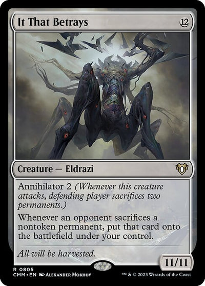It That Betrays 805 Commander Masters (CMM) [Nonfoil] NM