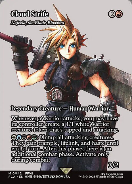 Cloud Strife (Najeela, the Blade-Blossom) 42 Final Fantasy: Through The Ages (FCA) [Foil] NM