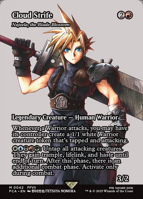 Cloud Strife (Najeela, the Blade-Blossom) 42 Final Fantasy: Through The Ages (FCA) [Foil] NM