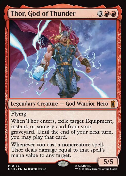 Thor, God of Thunder 156 Marvel Super Heroes (MSH) [Nonfoil] NM