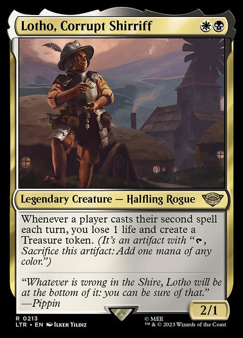 Lotho, Corrupt Shirriff 213 The Lord Of The Rings: Tales Of Middle-Earth (LTR) [Nonfoil] NM