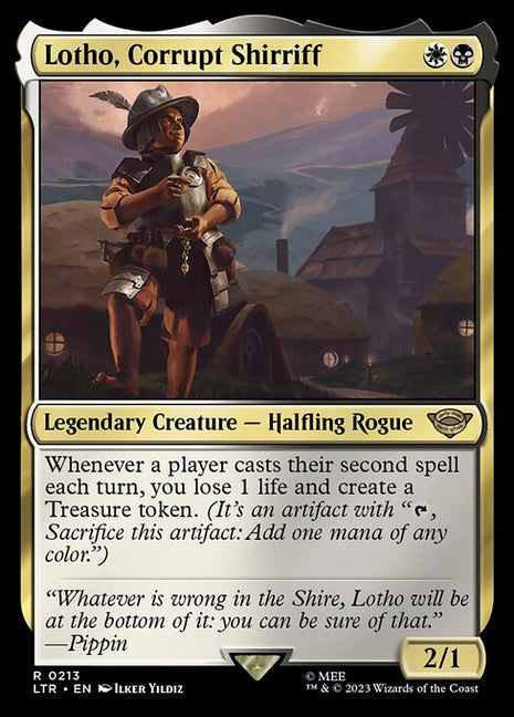 Lotho, Corrupt Shirriff 213 The Lord Of The Rings: Tales Of Middle-Earth (LTR) [Nonfoil] NM