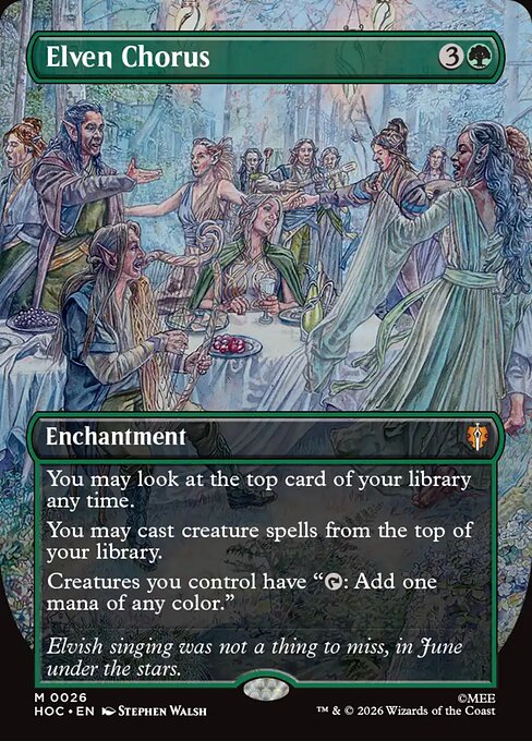 Elven Chorus 26 The Hobbit Eternal (HOC) [Foil] NM