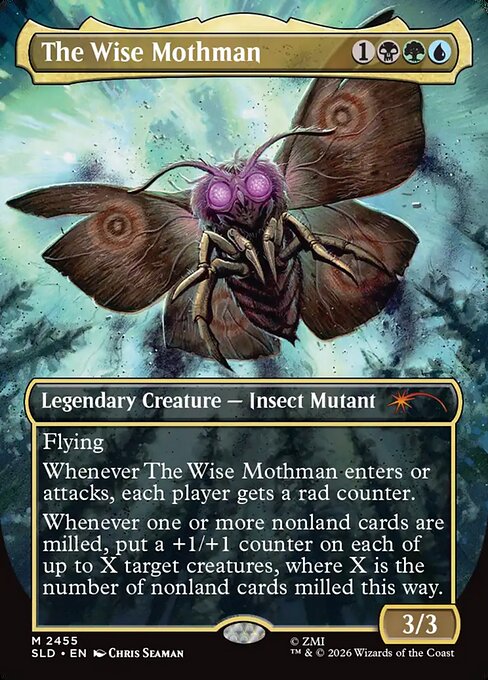 The Wise Mothman 2455 Secret Lair Drop (SLD) [Foil] NM