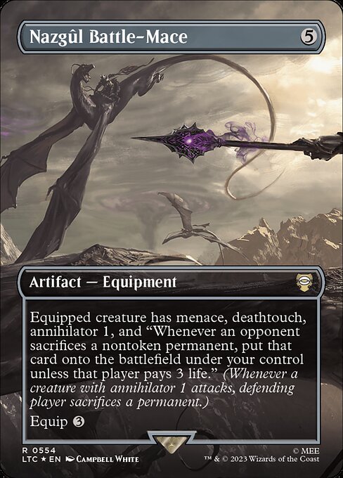 Nazgûl Battle-Mace 554 The Lord Of The Rings: Tales Of Middle-Earth Commander (LTC) [Surge Foil] NM