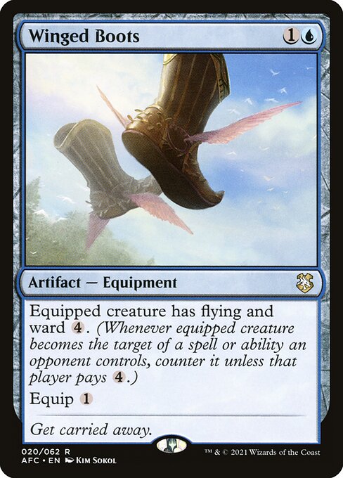 Winged Boots 20 Forgotten Realms Commander (AFC) [Nonfoil] NM