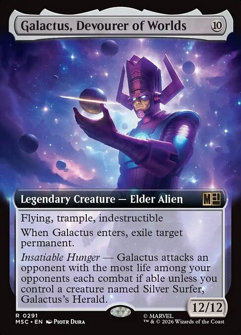 Galactus, Devourer of Worlds 291 Marvel Super Heroes Commander (MSC) [Nonfoil] NM
