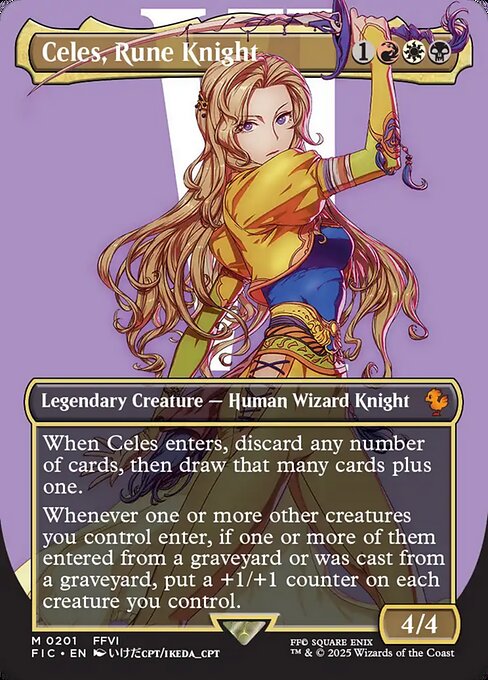 Celes, Rune Knight 201 Final Fantasy Commander (FIC) [Nonfoil] NM