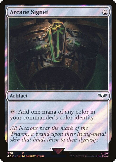 Arcane Signet 228 Warhammer 40,000 Commander (40K) [Surge Foil] NM