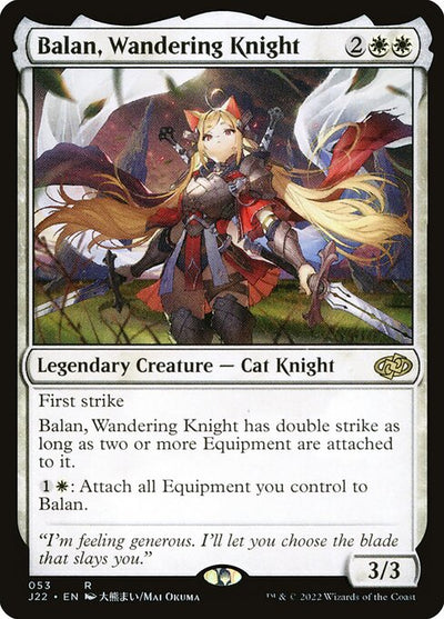 Balan, Wandering Knight 53 Jumpstart 2022 (J22) [Nonfoil] NM