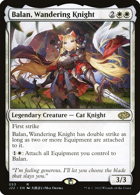 Balan, Wandering Knight 53 Jumpstart 2022 (J22) [Nonfoil] NM