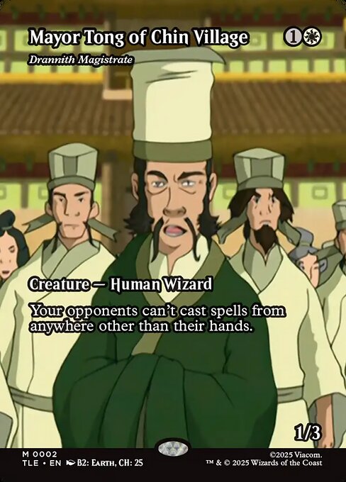 Mayor Tong of Chin Village (Drannith Magistrate) 2 Avatar: The Last Airbender Eternal (TLE) [Foil] NM