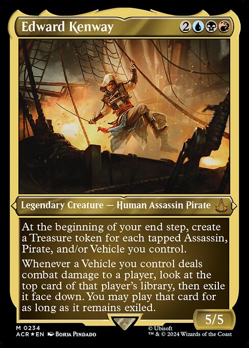 Edward Kenway 234 Assassin's Creed (ACR) [Foil Etched] NM