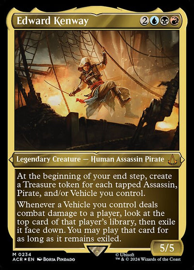 Edward Kenway 234 Assassin's Creed (ACR) [Foil Etched] NM