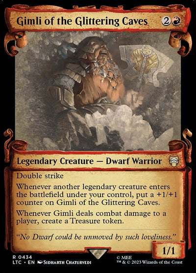 Gimli of the Glittering Caves 434 The Lord Of The Rings: Tales Of Middle-Earth Commander (LTC) [Nonfoil] NM