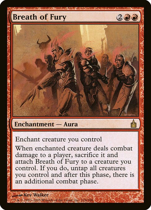 Breath of Fury 116 Ravnica: City Of Guilds (RAV) [Foil] NM