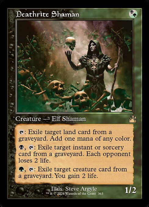 Deathrite Shaman 363 Ravnica Remastered (RVR) [Foil] LP