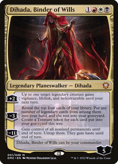 Dihada, Binder of Wills 1 Dominaria United Commander (DMC) [Nonfoil] NM