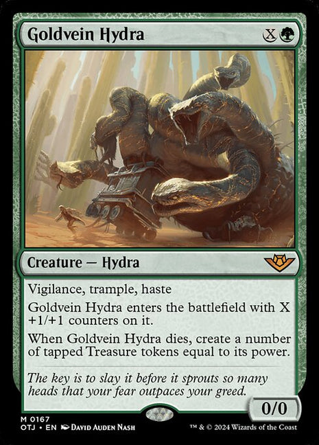 Goldvein Hydra 167 Outlaws Of Thunder Junction (OTJ) [Foil] NM