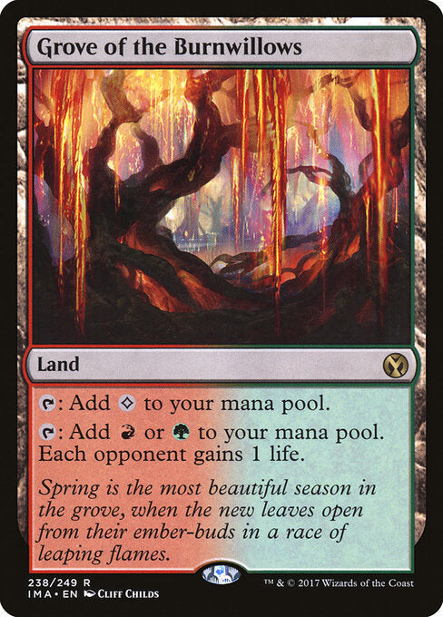 Grove of the Burnwillows 238 Iconic Masters (IMA) [Foil] NM