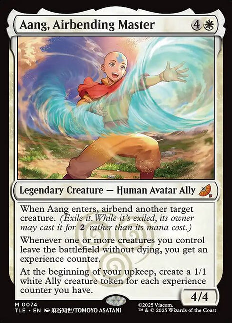 Aang, Airbending Master 74 Avatar: The Last Airbender Eternal (TLE) [Nonfoil] NM