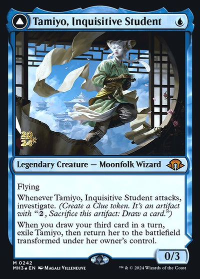 Tamiyo, Inquisitive Student // Tamiyo, Seasoned Scholar 242 Modern Horizons 3 Promos (PMH3) [Foil] NM