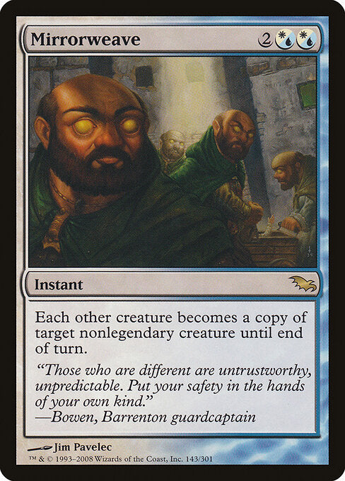 Mirrorweave 143 Shadowmoor (SHM) [Foil] NM