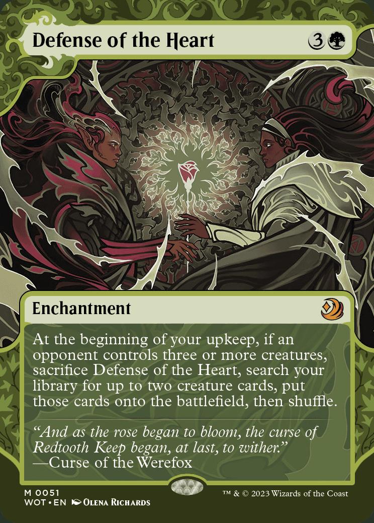 Defense of the Heart 51 Wilds Of Eldraine: Enchanting Tales (WOT) [Nonfoil] NM