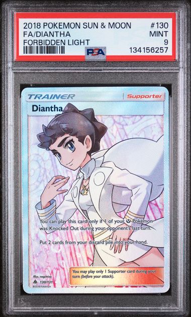 Diantha 130/131 - Forbidden Light (FLI) PSA 9