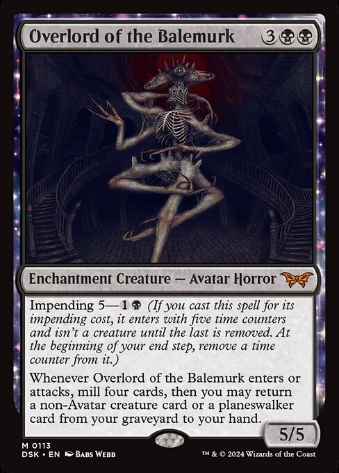 Overlord of the Balemurk 113 Duskmourn: House Of Horror (DSK) [Nonfoil] NM