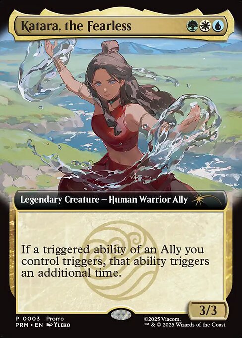 Katara, the Fearless 20253 Url/Convention Promos (PURL) [Foil] NM