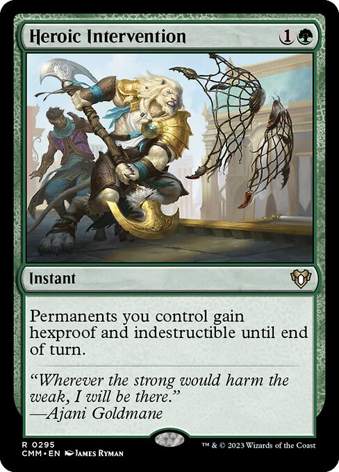 Heroic Intervention 295 Commander Masters (CMM) [Nonfoil] NM