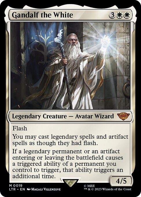 Gandalf the White 19 The Lord Of The Rings: Tales Of Middle-Earth (LTR) [Foil] NM