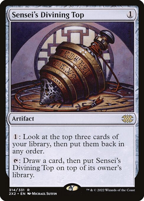 Sensei's Divining Top 314 Double Masters 2022 (2X2) [Nonfoil] NM