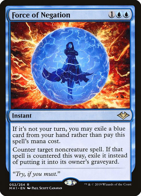 Force of Negation 52 Modern Horizons (MH1) [Nonfoil] NM