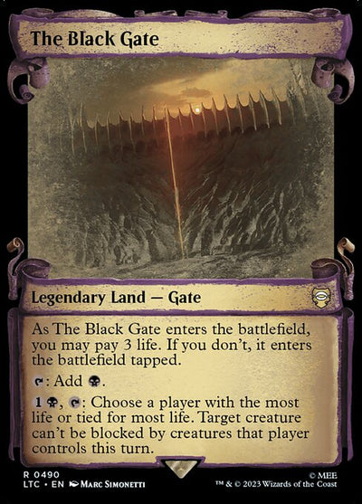The Black Gate 490 The Lord Of The Rings: Tales Of Middle-Earth Commander (LTC) [Silver Foil] NM