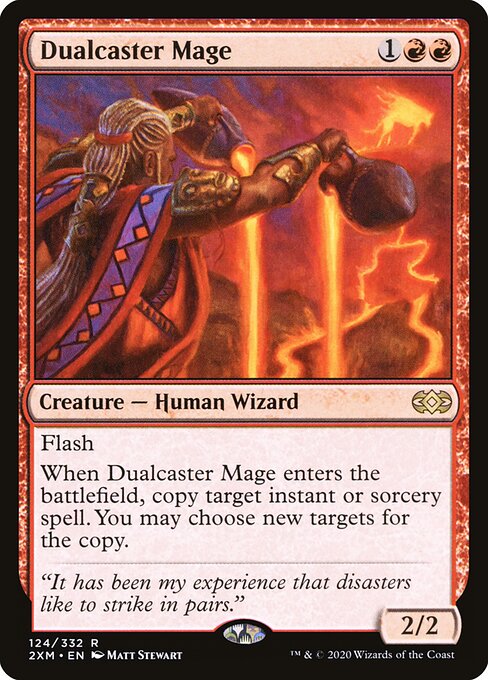 Dualcaster Mage 124 Double Masters (2XM) [Foil] NM