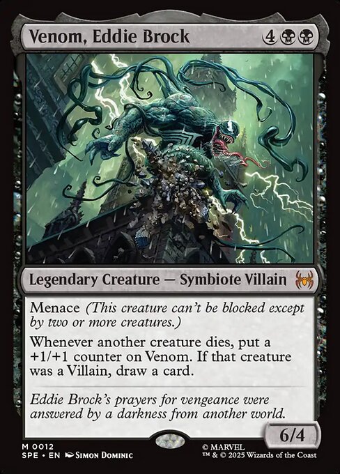 Venom, Eddie Brock 12 Marvel's Spider-Man Eternal (SPE) [Foil] NM
