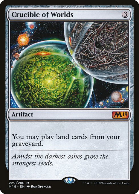Crucible of Worlds 229 Core Set 2019 (M19) [Nonfoil] LP