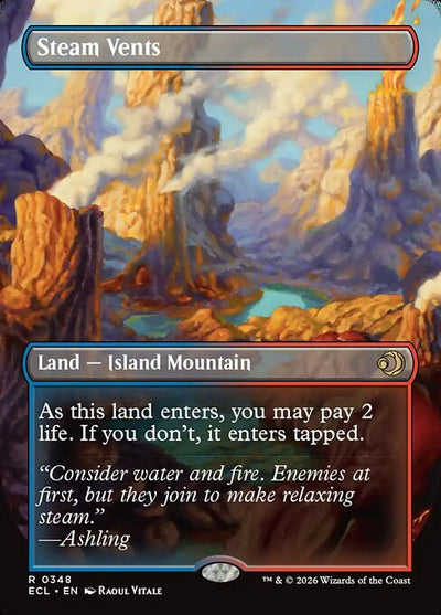 Steam Vents // Steam Vents 348 Lorwyn Eclipsed (ECL) [Nonfoil] NM
