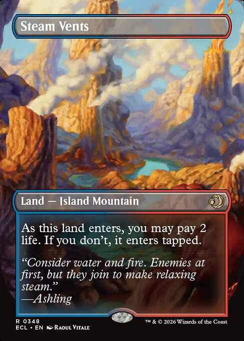 Steam Vents // Steam Vents 348 Lorwyn Eclipsed (ECL) [Foil] NM