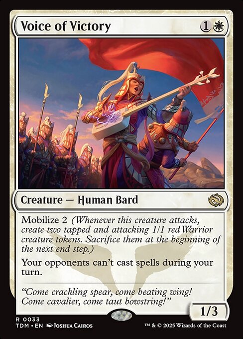 Voice of Victory 33 Tarkir: Dragonstorm (TDM) [Nonfoil] NM
