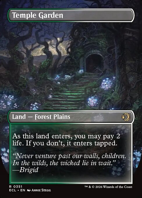 Temple Garden // Temple Garden 351 Lorwyn Eclipsed (ECL) [Foil] NM