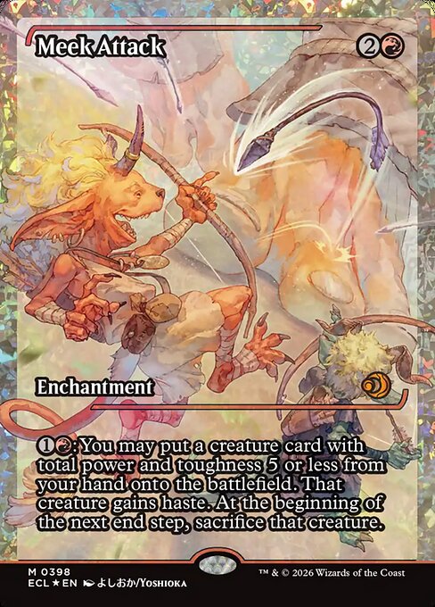 Meek Attack 398 Lorwyn Eclipsed (ECL) [Fracture Foil] NM